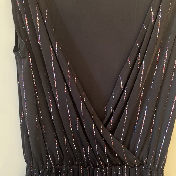 MARC JACOBS Glitter Pinstripe Dress Glitter-embellished Stretch-knit Size XS - Picture 6 of 17